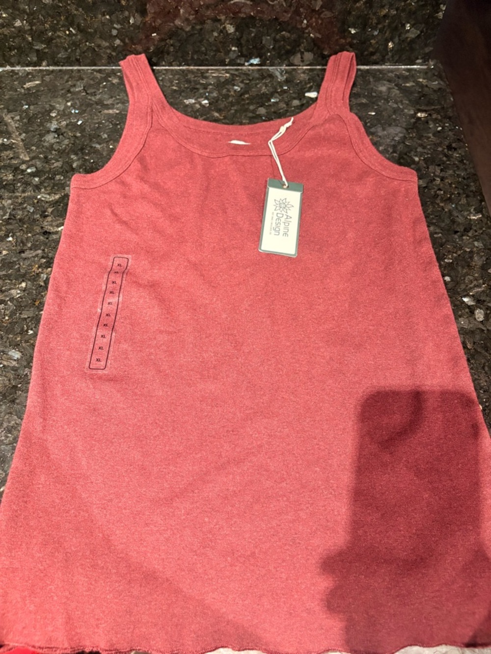 Alpine Design Heathered Burgundy Crewneck Tee